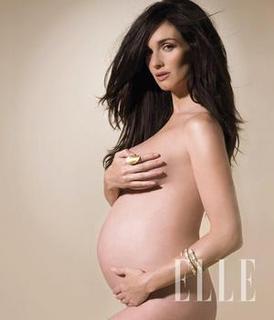 Paz Vega luce embarazadísima en el próximo número de Elle